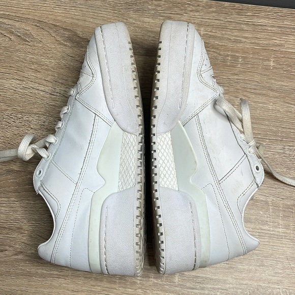 Adidas Forum Bold Sneakers Triple White Basketball 80’s Retro Athletic Size 8.5 - Picture 4 of 12